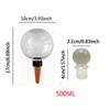 Plant Watering Bulbs 4pcs 500ml Clear Automatic Water Globes Drip Irrigation Device with Lid for Potted Succulents Vacation