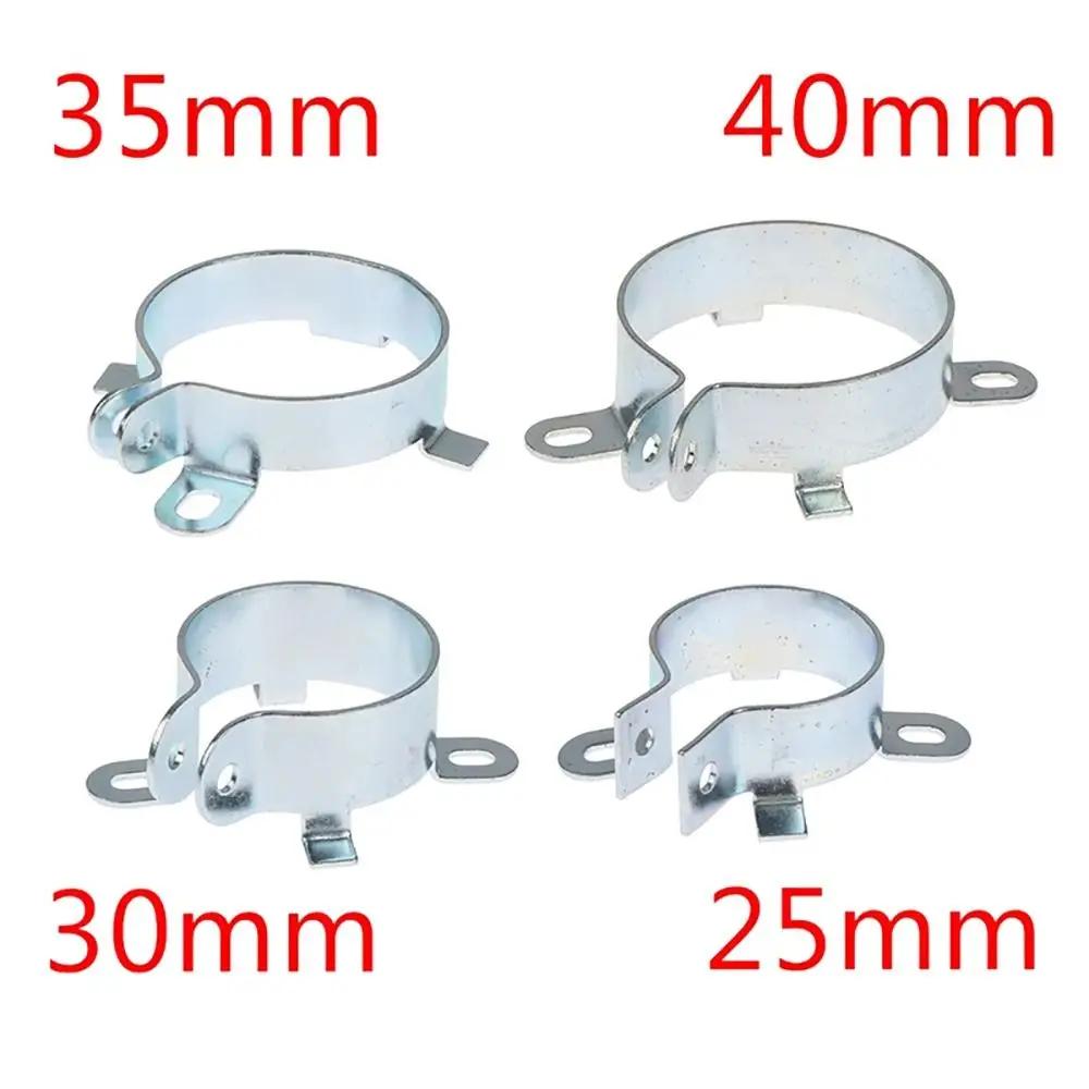 1Pcs Fastening Clamping Ring Capacitor Clip Iron Hoop Holder Tin Plated Mounting Clamp 25mm 30mm 35mm 40mm 2 Feet Fixing Bracket