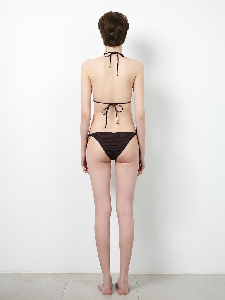 Loe Carmen Brown Knit Bikini Briefs