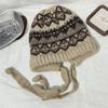 OEING Jacquard Wool Blend Knitted Beanie