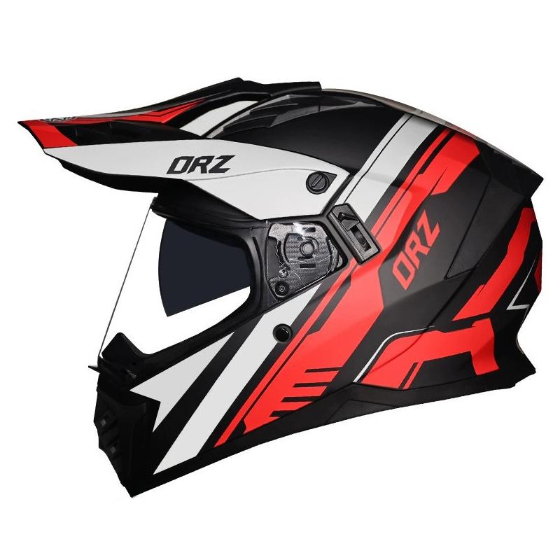 Adult Full Motorcycle Helmet Dual Lens Motocross Off Road Helmet Dirt Bike Racing Capacete Dirtbike Downhill AM DH Cross Helmet