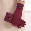 Thick Plush Women Gloves Touch Screen Furry Warm Mitts Durable Full Finger Mittens  Women
