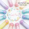6pcs/box Cats Paw Highlighter Double-ended Two-color Gradient Ins High-Value Handbook Marker Pen Student Supplies