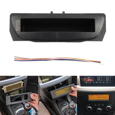 Bilram Fascia Förvaringslåda För 09-13 Renault Megane 3 Fluence Nedre Skärmram Panel Bilradio Panel Instrumentbräda