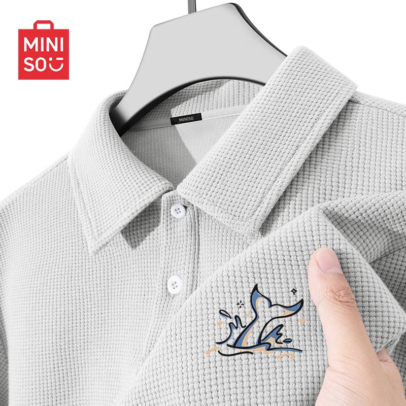 

MINISO Men s Summer Casual Polo Shirt M