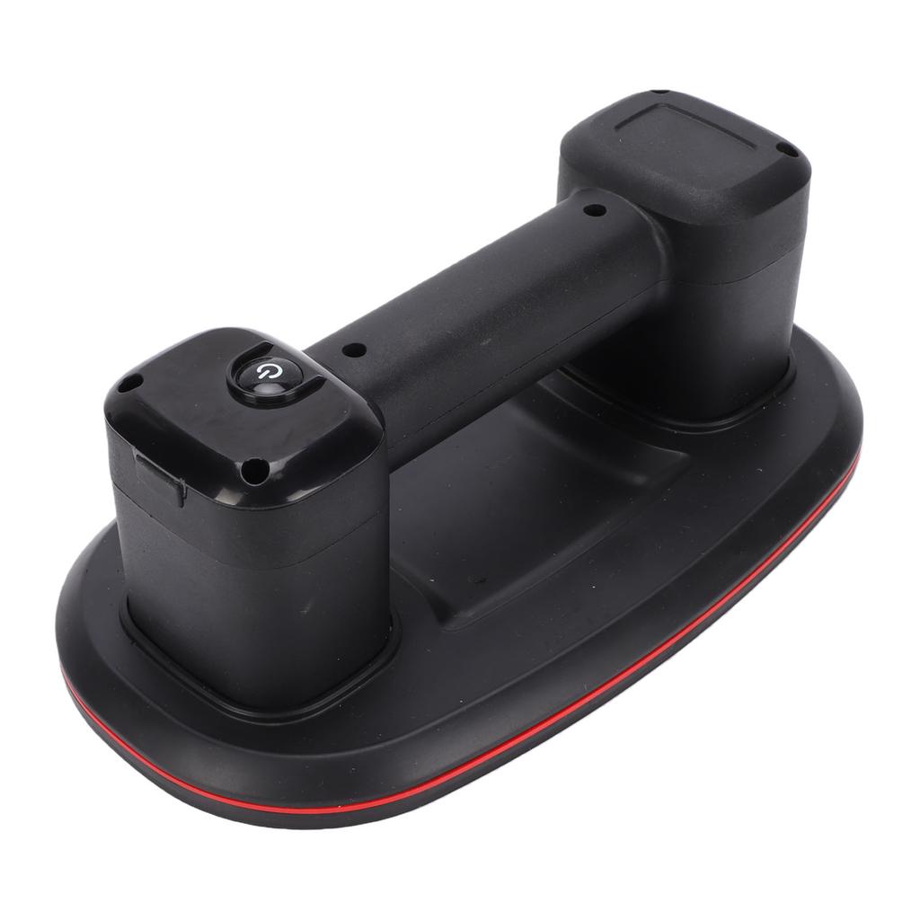 Electric Vacuum Suction Cup LCD Display Dual Motor Cordless Glass Lifter 660lb 300kg Suction Force Black