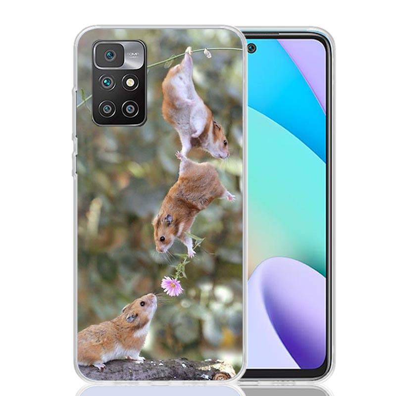 Cute Lovely Pet Hamster Case Phone Cover for Xiaomi Redmi 13 13C 14C 12 12C 10 10C 10A 9 9C 9A 9T 8 8A 7 7A 6 Pro 6A K70 K60 K40