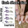 S.A.V.I Temporary Tattoos for Women & Girls | 5 Sheets | Watercolor Butterfly, Feather, Lavender & Fairy Designs | 10.5x6cm | Long-Lasting, Waterpro