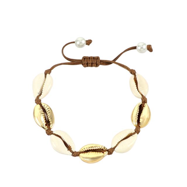 Fashion Women Anklets Bracelet Woven Shell Conch Rope Barefoot Bracelets Bangles Leg Ankle Chain Foot Jewelry Best Friend Gift
