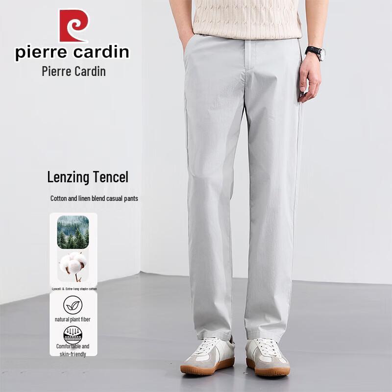 Pierre Cardin Men s Linen Blend Casual Straight Pants XXXXL