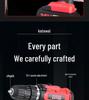 Cordless Double Speed Electric Drill with Rechargeable Lithium Battery and Impact Function