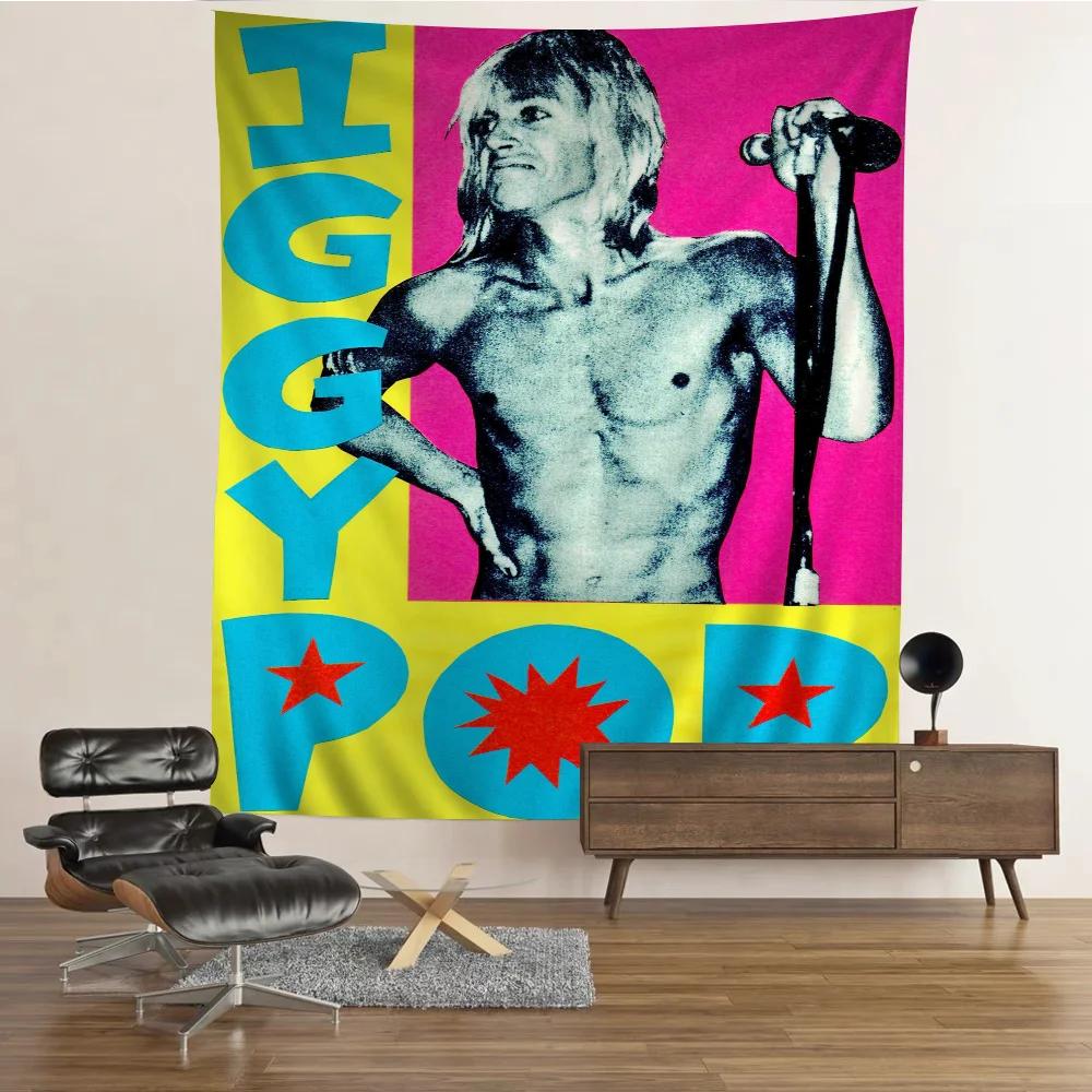Iggy Pop Band Hanging Bohemian Tapestry Bohemian Wall Tapestries Mandala Cheap Hippie Wall Hanging