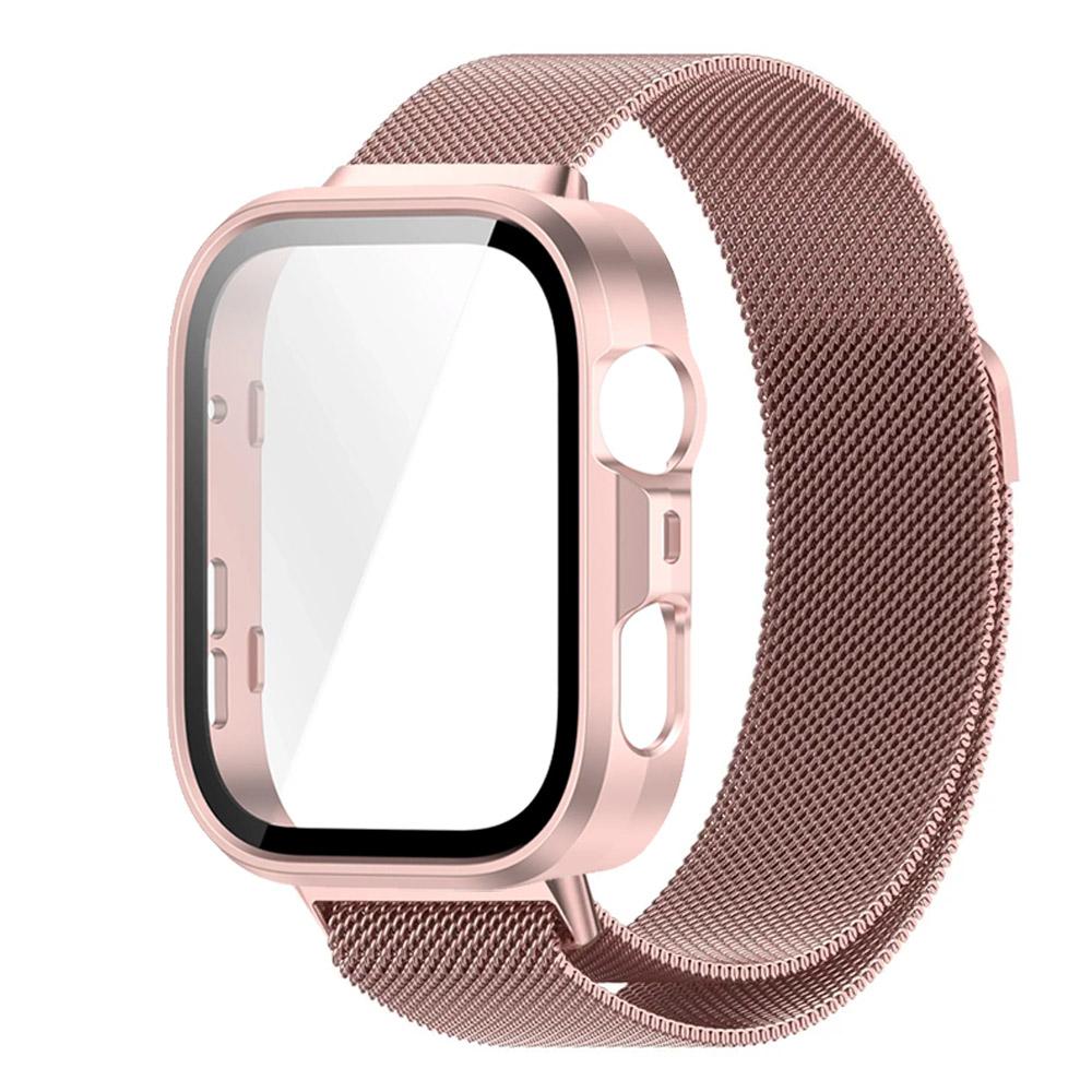 PC-Gehäuse + Metall-Mailänder Armband für Huawei Watch Fit 3/4/4 Pro Displayschutz-Stoßfänger Bequemes Armband für Huawei Watch Fit 4 Pro