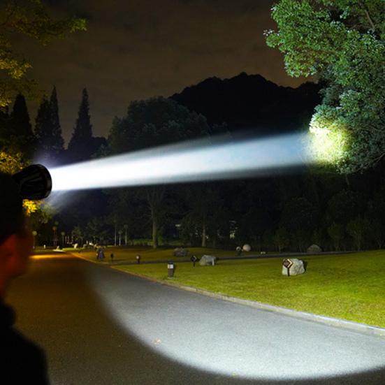 Head-Mounted Camping Headlight Long Battery Life Plastic Powerful Function LED Headlamp for Outdoor