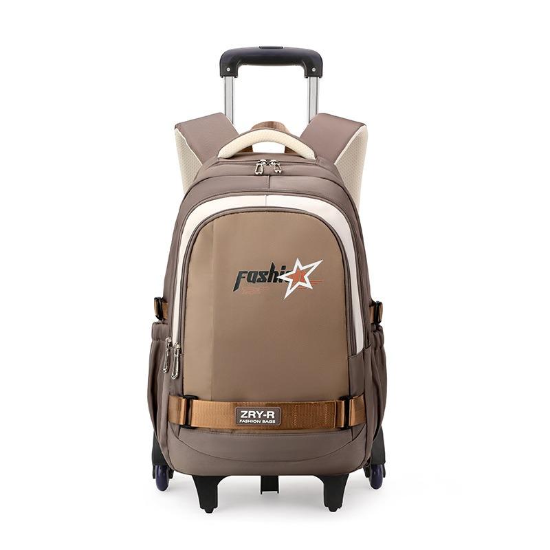 

Школьная сумка на колесах, студенческий рюкзак, 6 колес ZRY5203 коричневый