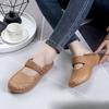 Fashion Women Mules 2025 Summer Elegant Square Closed Toe Flat Slippers Female Shoes Casual Leather Black White Slides Big Size