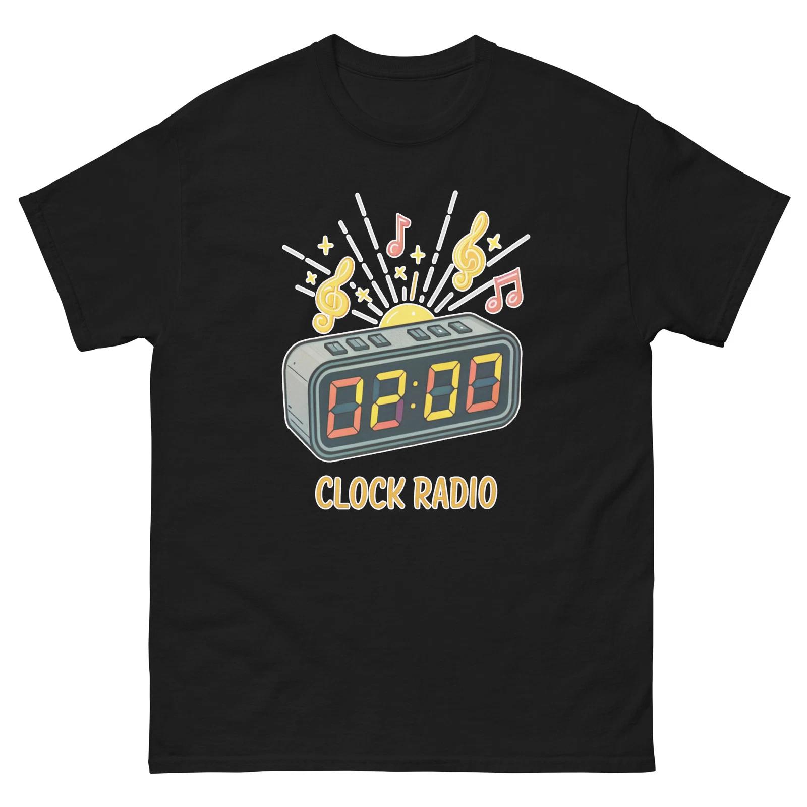 Clock Radio Popular Illustration Object T-Shirt S