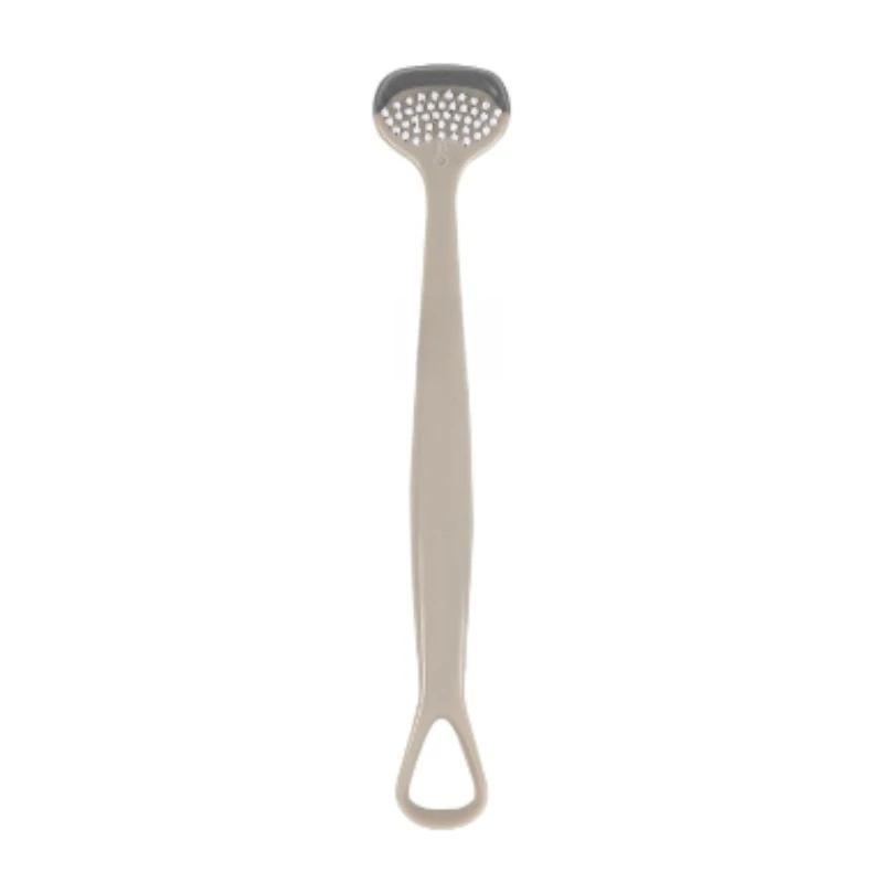 Multifunctional Silicone Tongue Coating Cleaning Brush Oral Care Reusable Plastic Tongue Cleaner Scraper With Brush