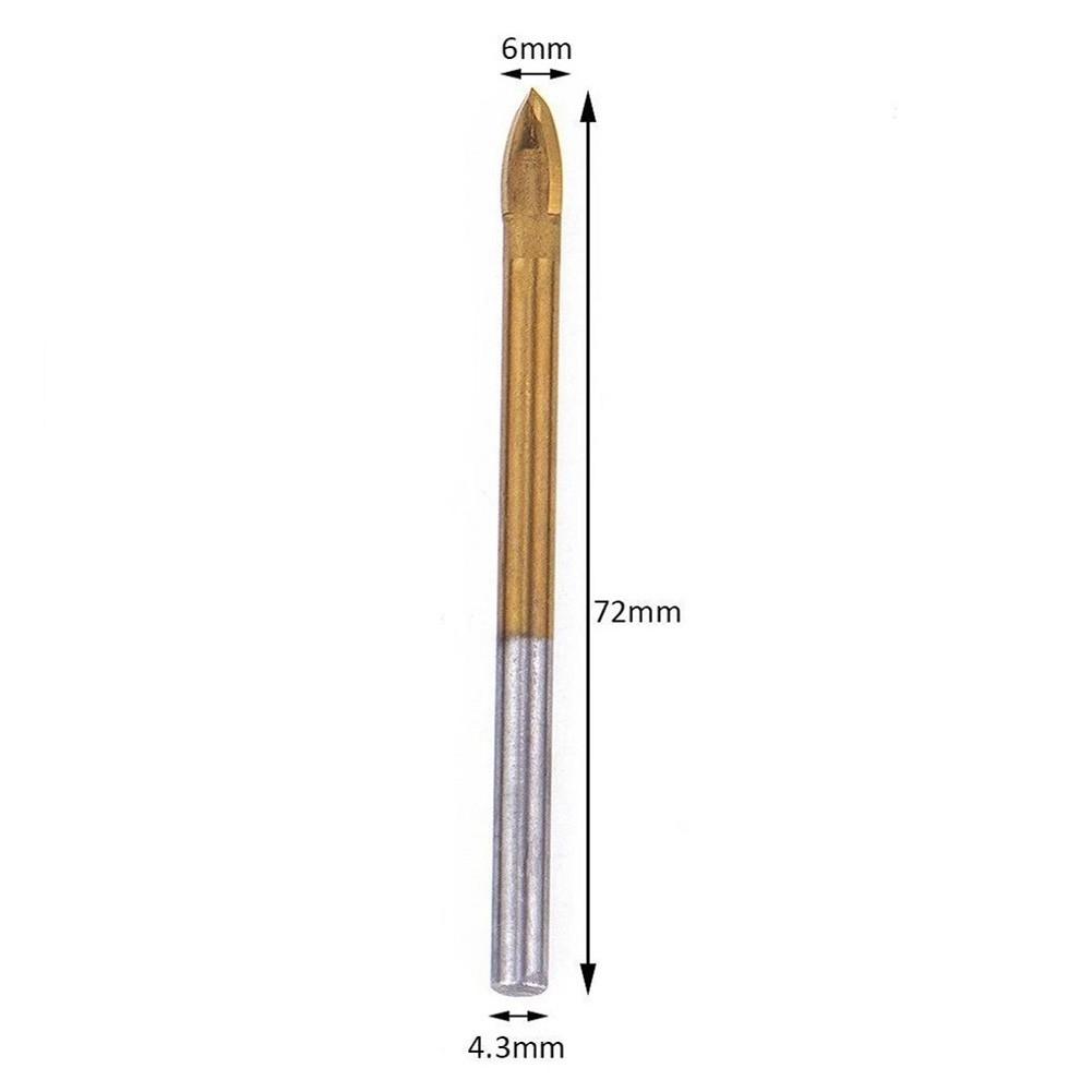 Tile Bit Drill Tip Titanium Tungsten Carbide Ceramic
