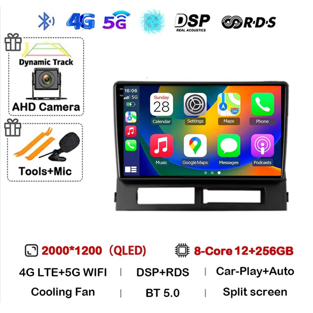 Carplay For Toyota Prius XW20 II 2 2003 - 2011 Android 14 Android Auto 2DIN Autoradio Lettore Unità principale GPS Stereo Multim