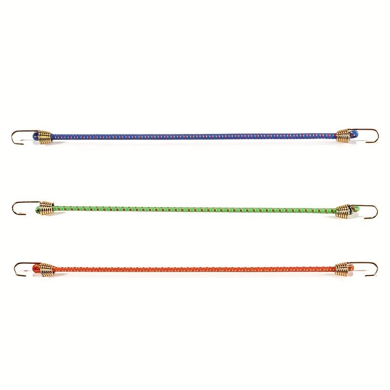 3/6/12 PCS Latex Bungee Cords with Steel Hooks Stretchy Elastic Straps for Tarp Canopy Motorcycle Cargo Party Ornament Hanging