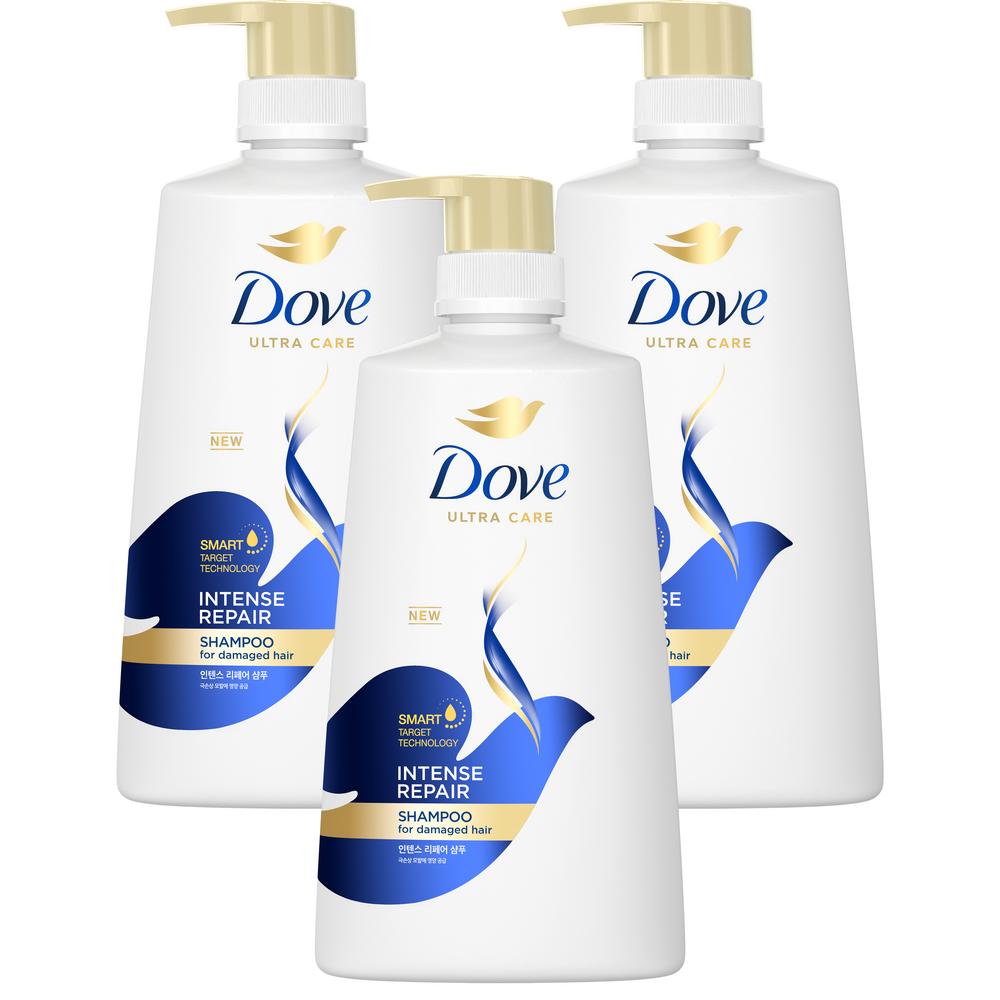 Dove Intense Repair Shampoo, 680ml, 3 pcs.