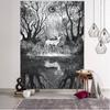 dark horror skeleton ghost background decoration tapestry curtain wall covering halloween