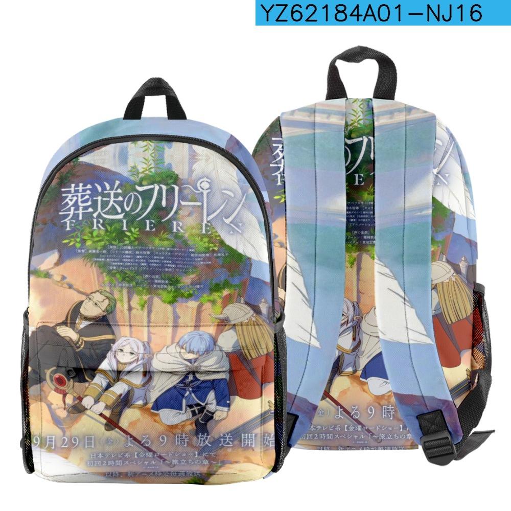 Cartone Animato Novità Giovanile Frieren Zaino Scolastico per Studenti Zaini per Quaderni Stampa 3D Oxford Impermeabile Ragazzi/Ragazze Divertenti Borse da Viaggio