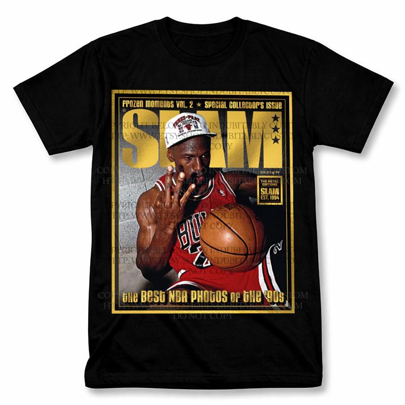SLAM Michael Chicago Bulls Graphic T Shirt Vintage Basketball Fan Tee