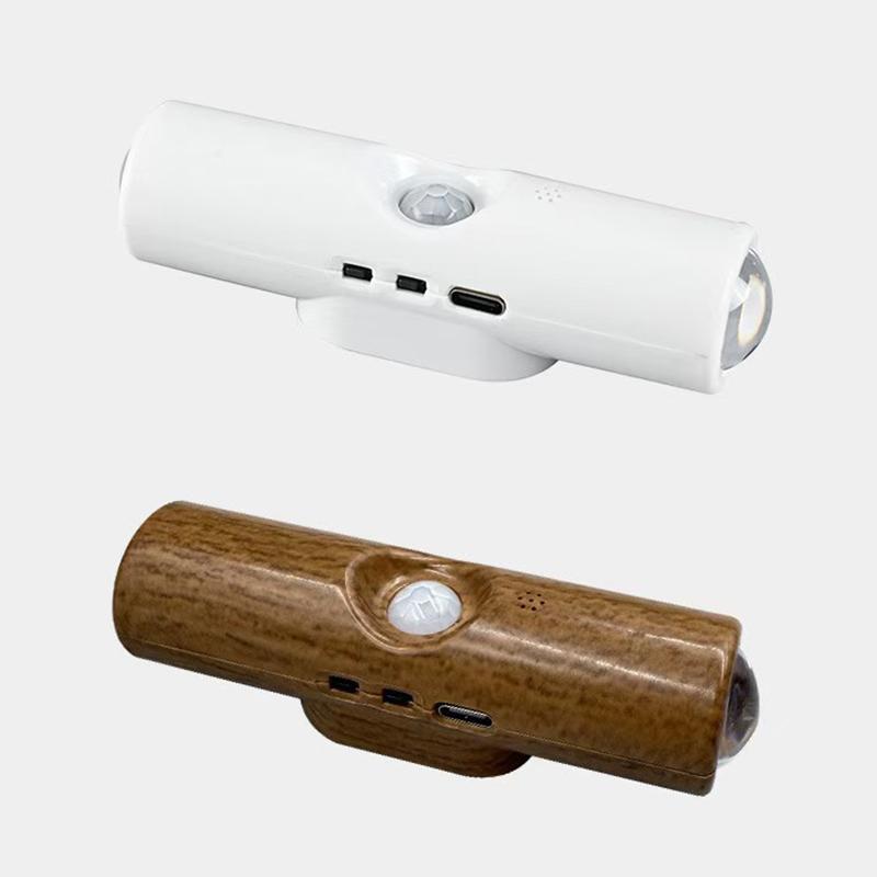 Two Tone Cat Eye Motion Sensor Wall Lamp USB Rechargeable Energy Efficient Lighting for Home Office Hotel Corridor