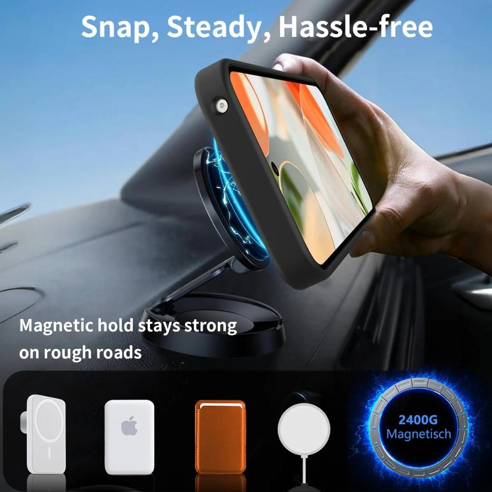 Armor Design Shockproof Matte Case For Google Pixel 10 9 Pro XL Magnetic Wireless Charge Hidden Brackret Semi-Transparent Cover