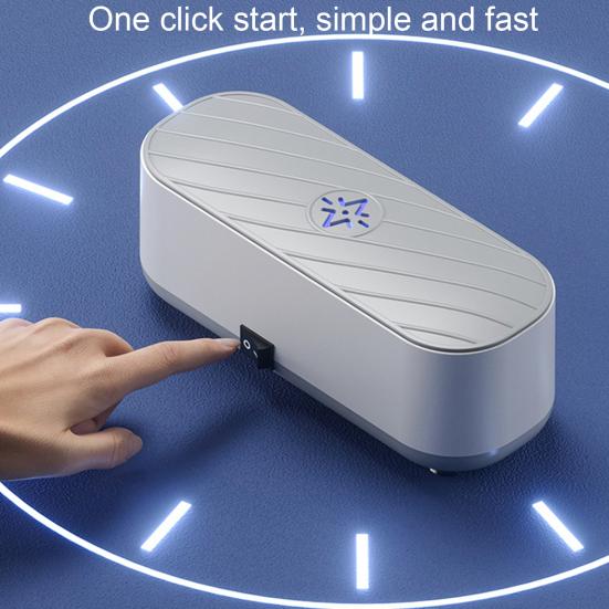 Ultrasonic Glasses Cleaning Machine Hands-Free Operation Deep Clean Watches Jewelry Makeup Brushes Glasses Washer