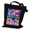 Printed Canvas Bag Women's Handbag One-shoulder Fashionable Student Canvas Bag Daily Shopping Bag