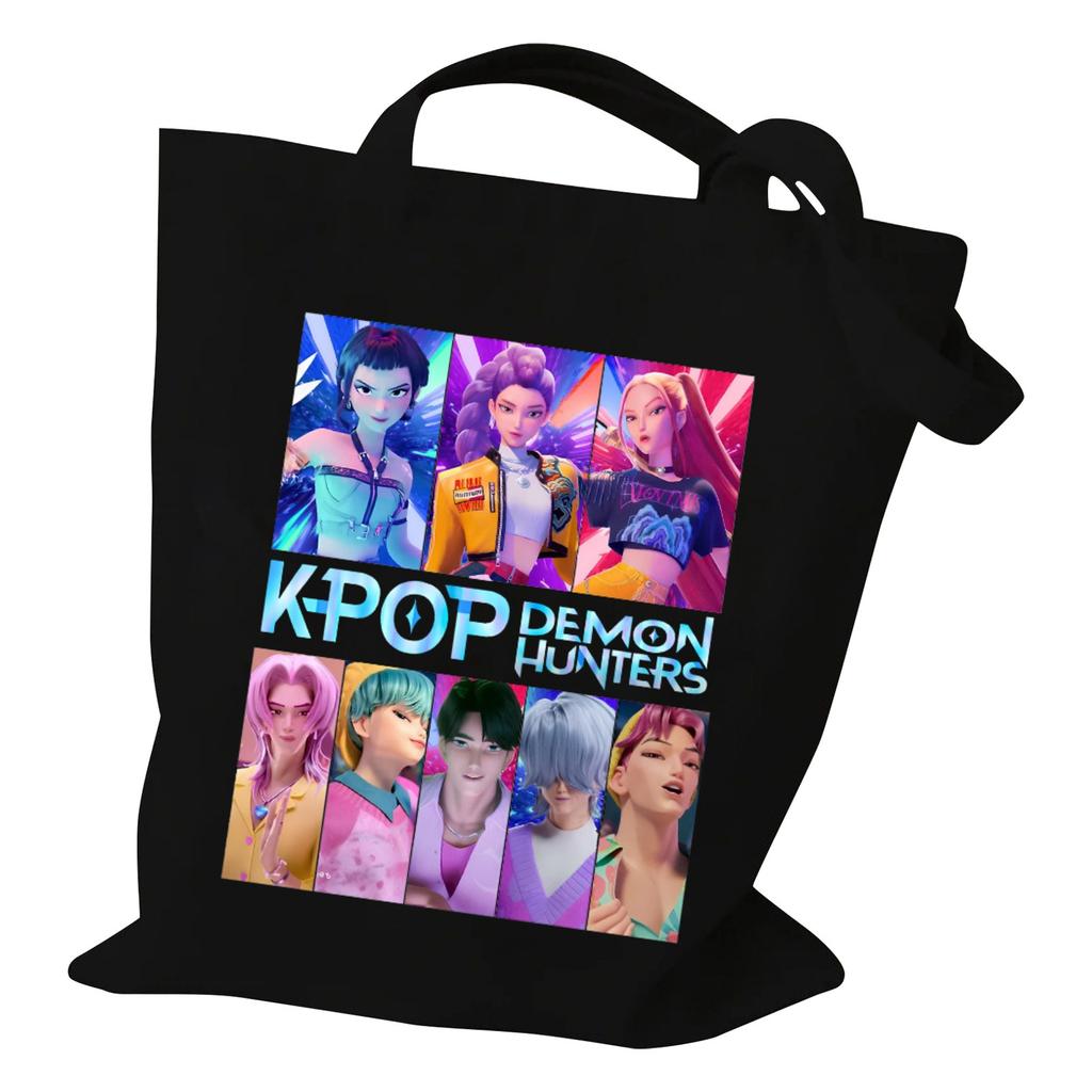 Printed Canvas Bag Women's Handbag One-shoulder Fashionable Student Canvas Bag Daily Shopping Bag