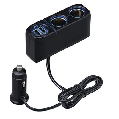 Seiwa Car Supplies, Cigarette Lighter Socket Expansion Distributor, Cigarette Lighter Socket, 2 Sections +