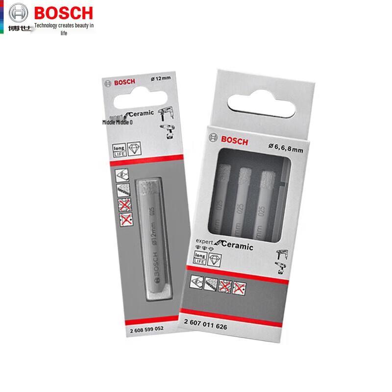 BOSCH Brazed Diamond Drill Bit for Tile & Glass CN plug (adapter included)