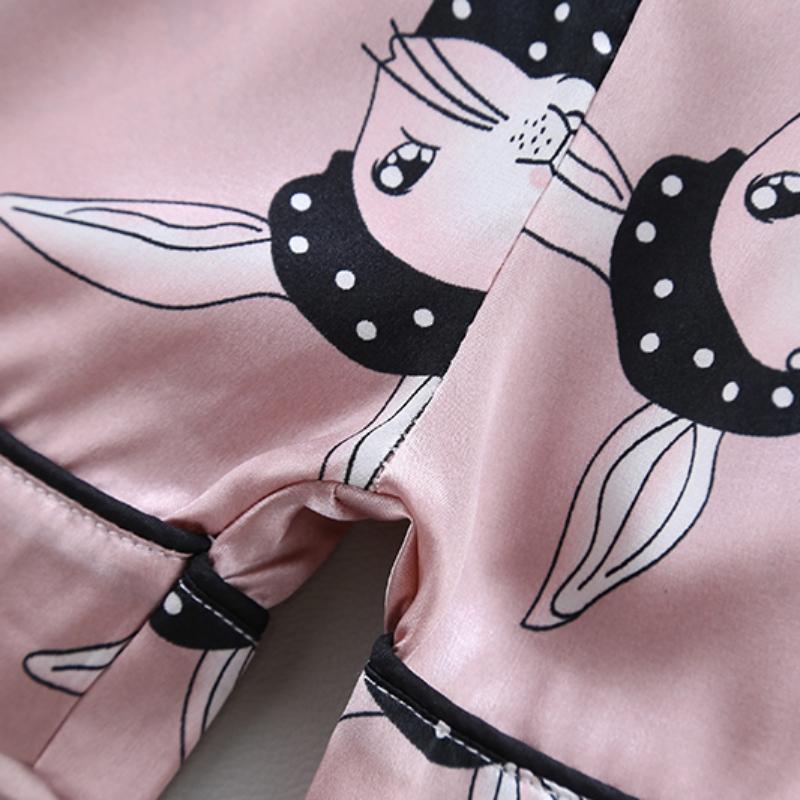 Children Pajamas Baby Clothing Set Kids Cartoon Print Sleepwear Autumn Cotton Nightwear Boys Girls Animal Pyjamas Pijamas Set