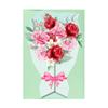 Bulk Blank Note Cards Bouquet Greeting Card Flower Modeling Birthday Gift Decoration Card Stereo Creative Easter for Daughter