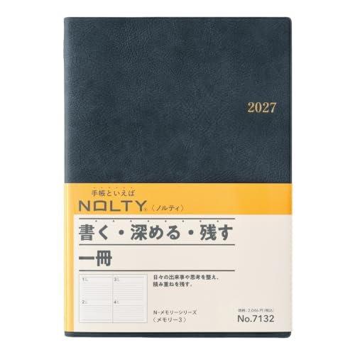 NOLTY 2027 A6 Monthly Planner Memory Pocket 3 Black 7231 Starts December 2026 JMAM Diary