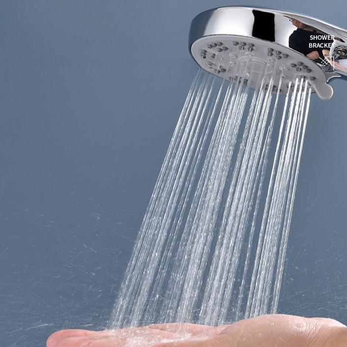 High-pressure Shower Head Set 5 Modes of Adjustment Showerhead Water-saving One-touch Stop Bathroom Accessories
