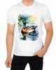 Mallard Duck Wetland Art T-Shirt for Men Apparel