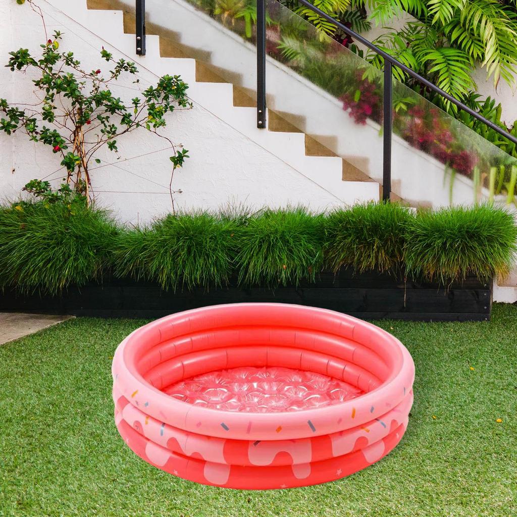 die Paddling Seat Bath Tub Pump Pool Inflatable Swimming for Infant s Outdoor