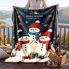Christmas Flannel Throw Blanket Soft Warm Cozy For Sofa Bed Indoor Home Use Great Holiday Gift