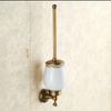 Solid Brass Carved Bathroom Wall Storage Towel Rack, European Antique Bath Towel Holder, Bathroom Hardware Accessory Set