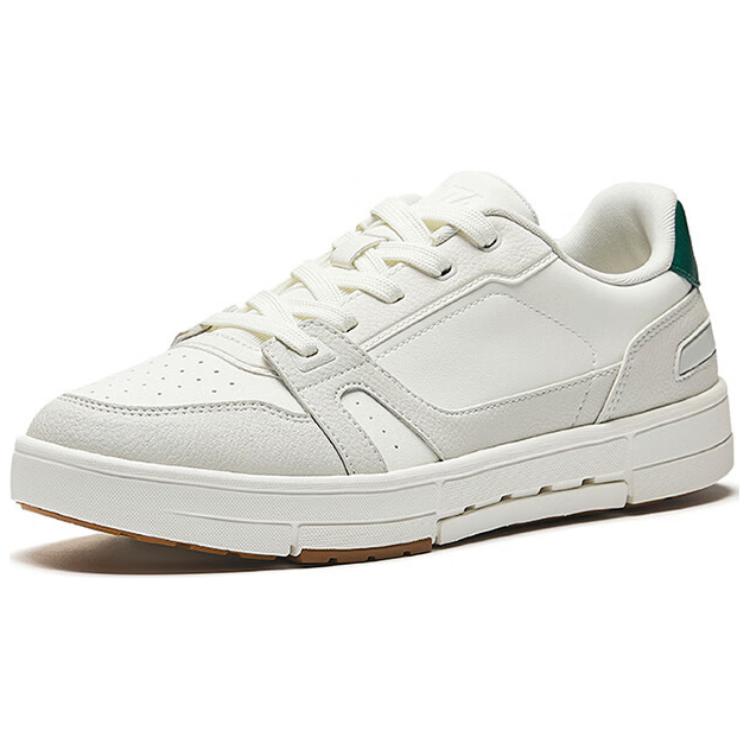 Anta Breathable Comfortable Fashionable Slip-Resistant Low-Top Sneakers Men sneakers White Gray 112528018-7