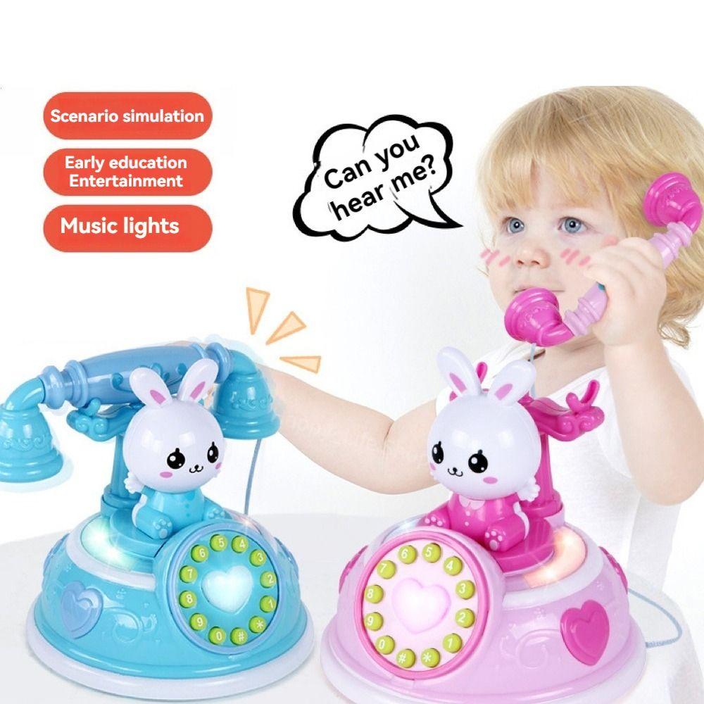 Playing House Musical Rabbit Telephone Toys Simulation Phone Early Education Toy Children's Toy