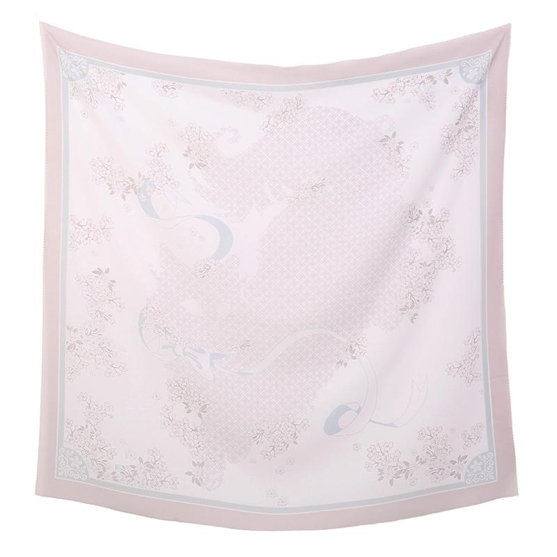 Novo Lenço Quadrado Hijab Estampado Floral de 110cm Cobertura de Cabeça de Verão Respirável para Mulheres Muçulmanas Xale da Moda Cachecóis Faixa de Cabeça