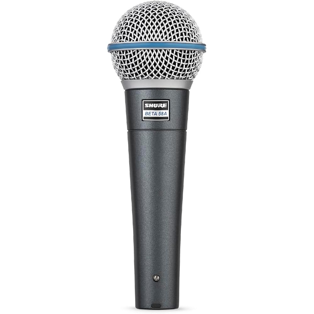 SHURE Sure BETA 58A-J Dynamic Vocal Microphone: Super Cardioid Unidirectional XLR Wired Professio...