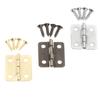 10sets Hinges W/screw Fillet Silver/Antique bronze/Gold 4 Holes 18*16mm Decor Cabinet Wooden Box Jewelry Wine Gift Case Vintage