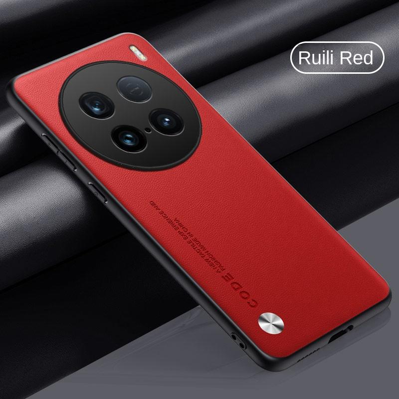 For VIVO X100 Ultra Case Soft Vegan Leather Grain Slim Protective Back Cover Case For VIVO X100 X90 Pro Plus Full Cover Shell